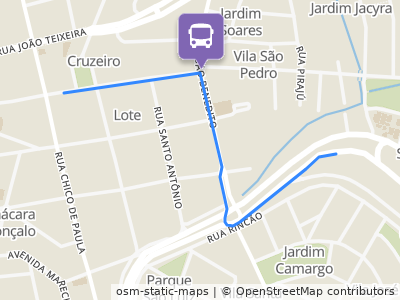Mapa da parada