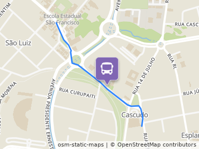 Mapa da parada