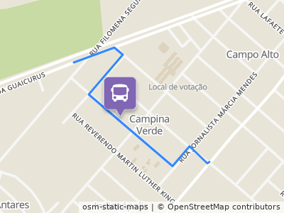 Mapa da parada