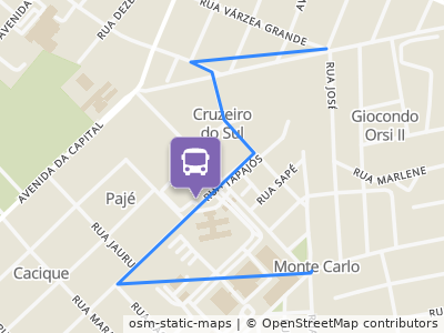 Mapa da parada