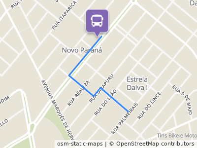 Mapa da parada