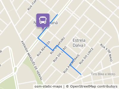 Mapa da parada