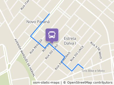 Mapa da parada