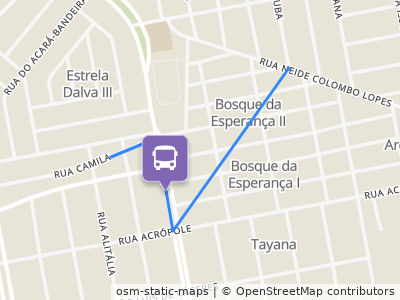 Mapa da parada