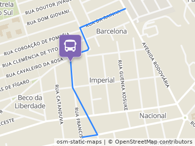 Mapa da parada