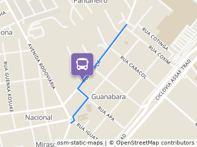Mapa da parada