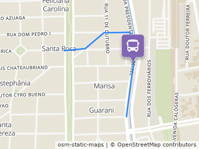 Mapa da parada