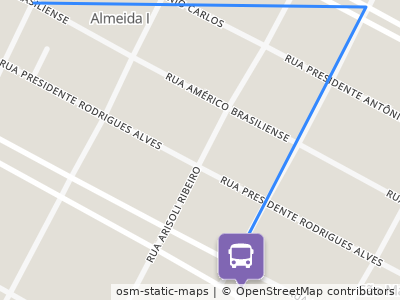Mapa da parada