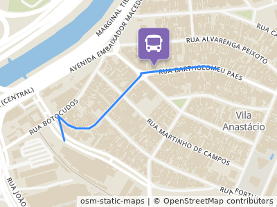 Mapa da parada