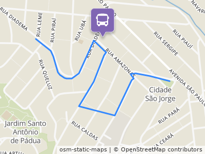 Mapa da parada