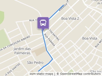Mapa da parada