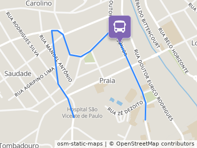 Mapa da parada