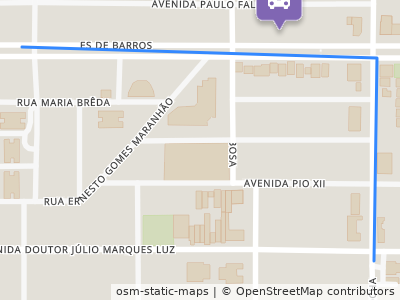 Mapa da parada
