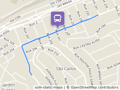 Mapa da parada
