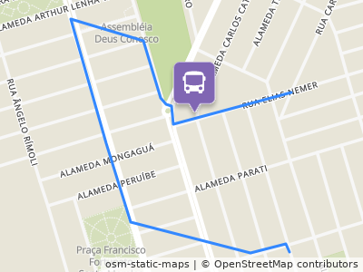 Mapa da parada