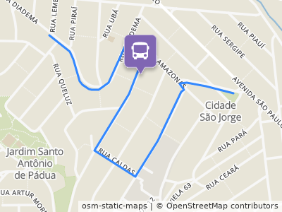 Mapa da parada