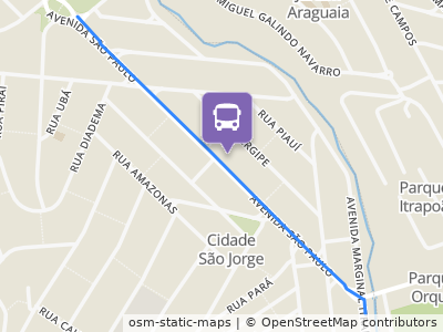 Mapa da parada