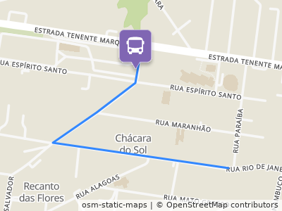 Mapa da parada