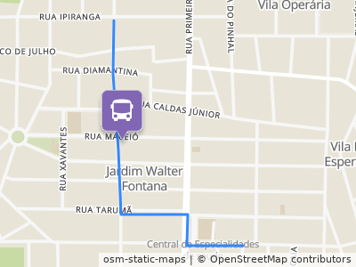 Mapa da parada