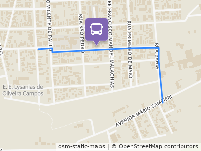 Mapa da parada