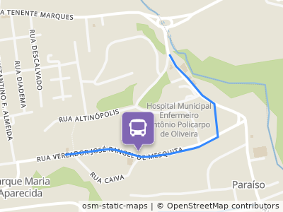 Mapa da parada
