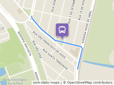 Mapa da parada