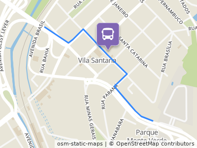 Mapa da parada