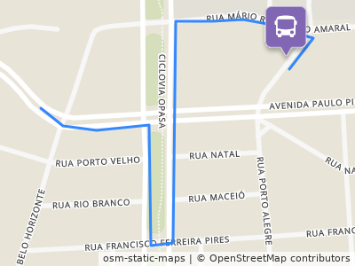 Mapa da parada