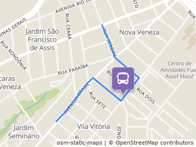 Mapa da parada