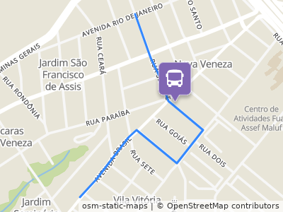 Mapa da parada