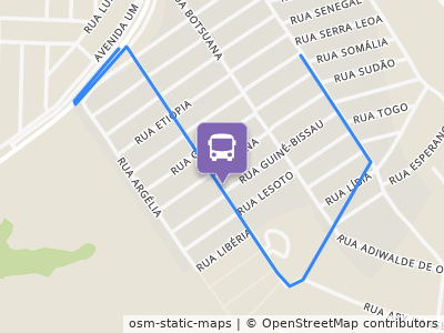 Mapa da parada