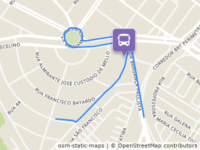 Mapa da parada