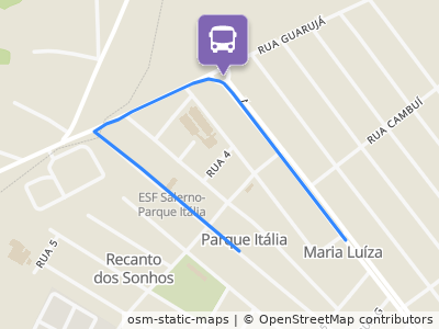 Mapa da parada