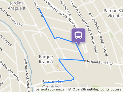 Mapa da parada