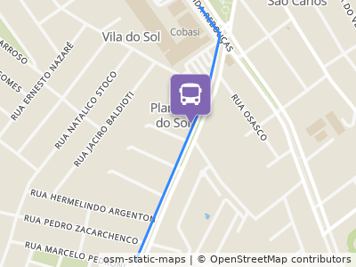 Mapa da parada