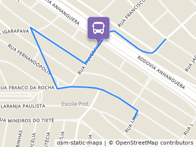 Mapa da parada