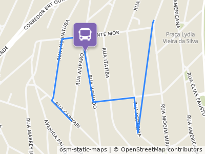 Mapa da parada