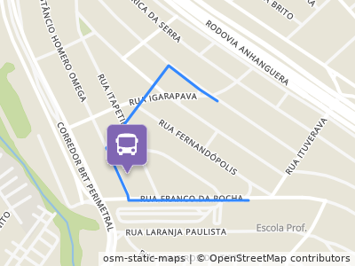 Mapa da parada