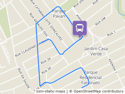 Mapa da parada