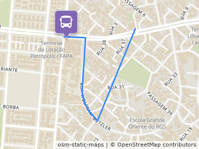 Mapa da parada