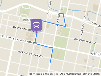 Mapa da parada