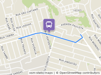 Mapa da parada