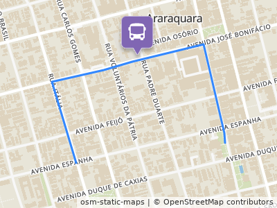 Mapa da parada