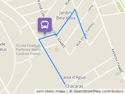 Mapa da parada