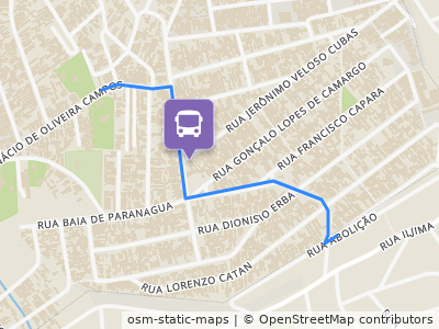 Mapa da parada