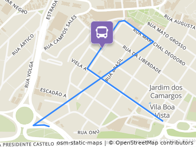 Mapa da parada