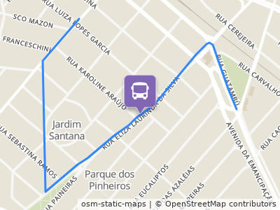 Mapa da parada
