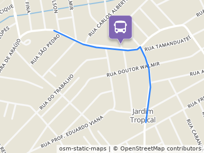 Mapa da parada