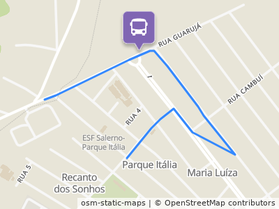 Mapa da parada