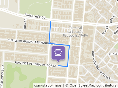 Mapa da parada